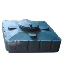 AQUATECH, Бак д/душа 240 черный b=1100, l=1100, h=300