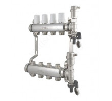 VALTEC, Коллекторная группа в сборе из нерж. стали 1  х 4 вых. Евроконус 3/4